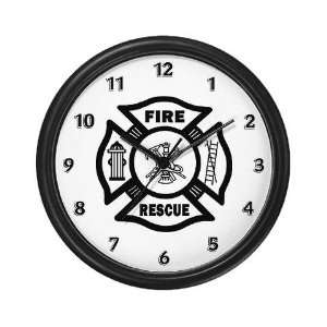 Fire Rescue Occupations Wall Clock by 