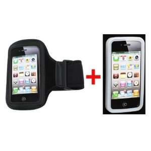  Sports Armband Case + Silicone Bumper Frame Cover for 