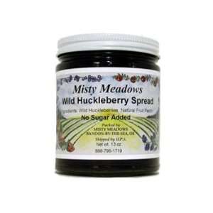 Wild Huckleberry Spread (No Sugar) Misty Meadows 13oz.  