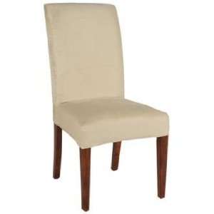   Slipcovered Parsons Cherry Armless Dining Chair