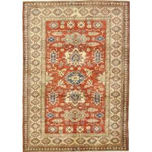  58 x 711 Red Hand Knotted Wool Kazak Rug Furniture 