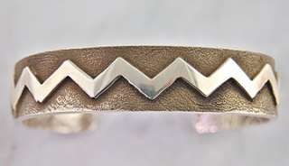   Sterling Silver Old Pawn Style Polish Bracelet Native American  