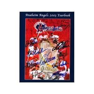  Signed Angels, Anaheim 2003 Angels Yearbook (2002 World 