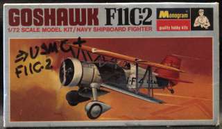 1968 Monogram CURTISS F1C 2 GOSHAWK Fighter *NMIB*  