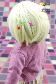 American Girl Doll Heat Resistant 12 13 Wig Blond #A008  
