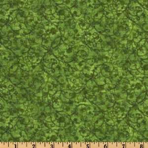  44 Wide Jingle All the Way Swirls Green Fabric By The 