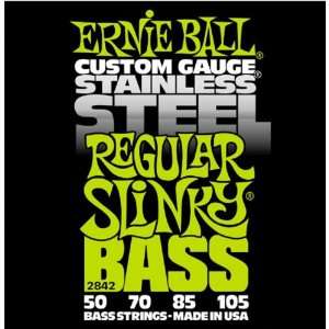 Ernie Ball 2842 Stainless Steel Regular Slinky Electric Bass String 