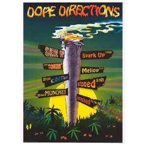  Dope Directions   Party/ College Poster   24 x 34