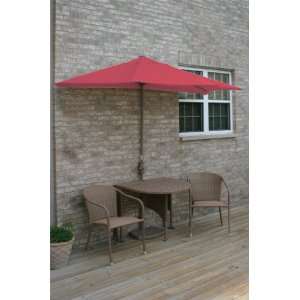  Terrace Mates Adena All Weather Wicker in Coffee 9 Ft. Red 