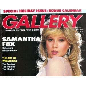    GALLERY DECEMBER 1989 SAMANTHA FOX GALLERY MAGAZINE Books