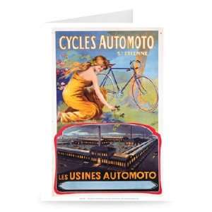  Cycles Automoto   Les Usines Automoto   Greeting Card 