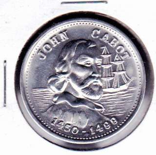 JOHN CABOT Explorer Canadian Token/Medal  