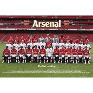 Arsenal Team Poster 08/09 