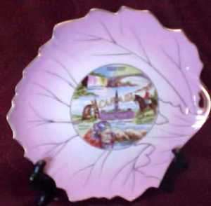 Canada Souvenir Plate BY L Amour China Hand Painted  