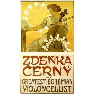  1913 Violoncello Zdenka Cerny Great Czech American Cellist 