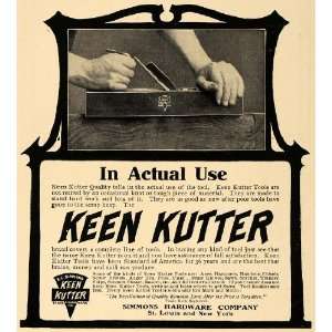  1906 Ad Keen Kutter Tools In Use SImmons Hardware 
