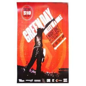  Green Day Fillmore Denver Colorado Concert Poster