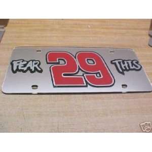  K. Harvick License Plate