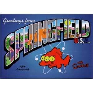   Simpsons Greetings From Springfield USA Magnet SM908