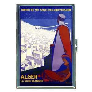Algeria France Travel Poster ID Holder, Cigarette Case or Wallet MADE 