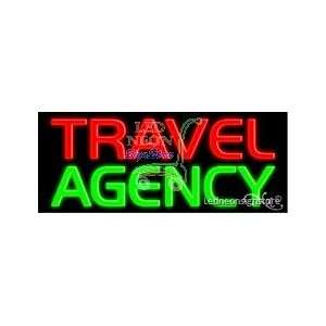 Travel Agency Neon Sign 13 Tall x 32 Wide x 3 Deep