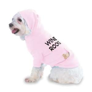 com Wine Rocks Hooded (Hoody) T Shirt with pocket for your Dog or Cat 