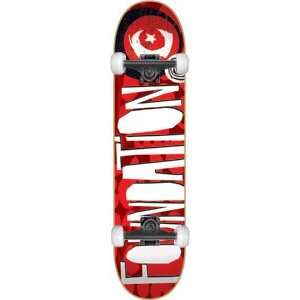  Foundation Party Team Complete Skateboard   8.0 Red w/Mini Logo 