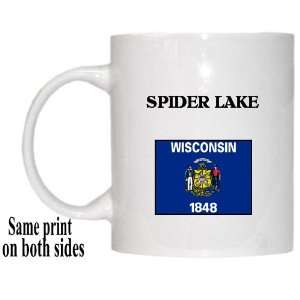 US State Flag   SPIDER LAKE, Wisconsin (WI) Mug 
