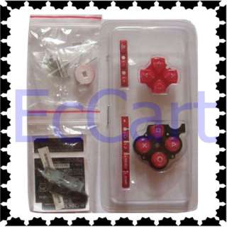   3000 3001 Red Shell Case Cover Faceplate Buttons Replacement  