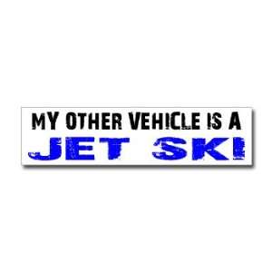   Other Vehicle is Jet Ski   Window Bumper Sticker Automotive