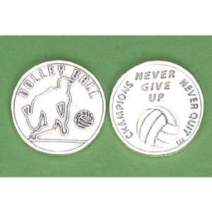  25 Volleyball Never Give Up Champions Never Quit Coins 