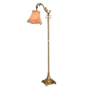  Dale Tiffany Ashbee Downbridge Floor Lamp in Antique Brass 