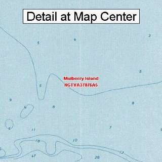 USGS Topographic Quadrangle Map   Mulberry Island, Virginia (Folded 