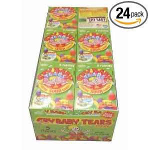 Cry Baby Tears Extra Sour Candy, Five Flavors, 1.9 ounce Boxes (Pack 