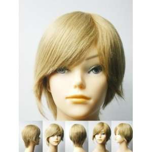 Blonde Straight GM27 8 100% Chinese Remy Hair Monofilament Wig half 