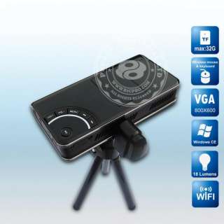 LED WIFI Mini Portable Video Projector with Android 2.1 20 Lumens Home 