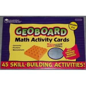  Geoboard Math Activity Cards Grades 3 4 Toys & Games