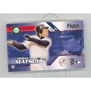  HIDEKI MATSUI FLIPP CARD   1ST AT BAT & 1ST HR YANKEES 