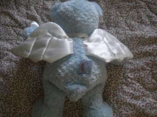 Baby GUND God Bless Baby Blue Angel Teddy Bear Lovey Stuffed Animal 