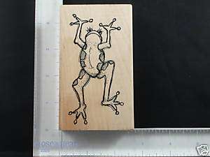 Angi b & Co. rubber stamp, LEAPING FROG  