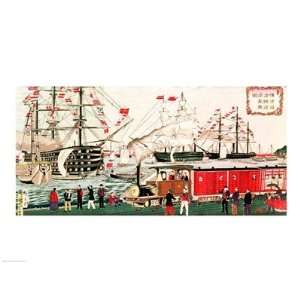   With Light Added BRUSHSTROKES Utagawa Hiroshige 24x18