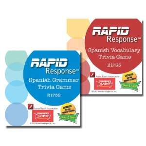  Rapid Response Set of 2 Spanish Trivia Games on CD 