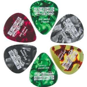   Guitar Picks Assorted Colors 6 Pack .71MM Musical Instruments