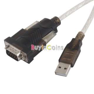 New Generic USB 2.0 to 9/25 Pin Serial RS232 Cable with DB9/DB25 