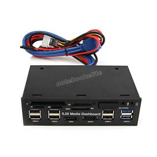 25 PC Media Dashboard Front Panel USB Card Reader New  