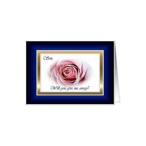  Wedding Son Give me Away, Pink Rose Card Health 