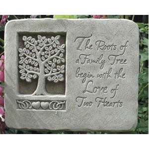   Roots Of Love Family Tree Hearts Plaque   8.5 Inch