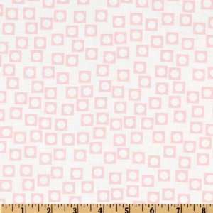  44 Wide Moda Sherbet Pips Squares Vanilla/Pink Fabric By 