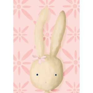  Rae the Bunny in Powder Pink Canvas Reproduction 