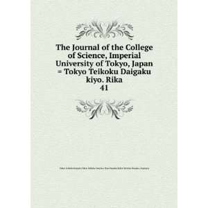 of the College of Science, Imperial University of Tokyo, Japan  Tokyo 